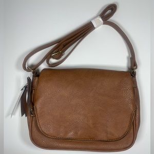 NWT - Glitzall Crossbody Satchel BROWN